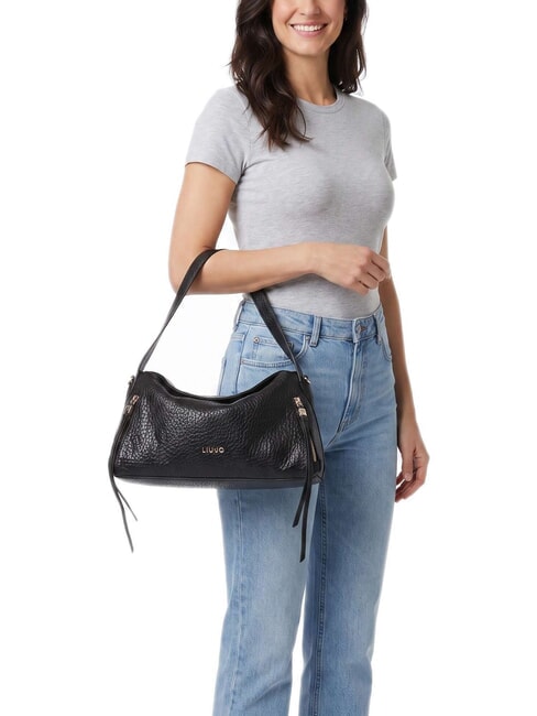 TILDE Bolso de hombro con correa para el hombro. NEGRO - Bolsos Mujer