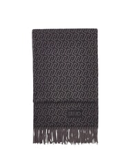 LIUJO LOGO Bufanda con flecos negro/antracita - Bufandas - 3