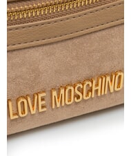 LOVE MOSCHINO SIGNATURE ZIP Bolso de hombro arena - Bolsos Mujer - 3