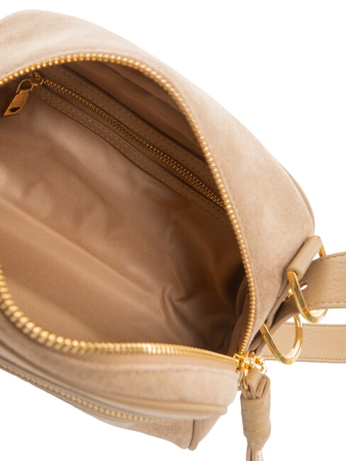 SIGNATURE ZIP Bolso de hombro arena - Bolsos Mujer
