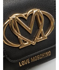 LOVE MOSCHINO OVAL FRIEZE Minibolso de hombro negro - Bolsos Mujer - 4