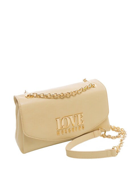 GILDED Bolso de hombro con cadena manteca - Bolsos Mujer