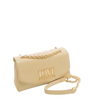 LOVE MOSCHINO GILDED Bolso de hombro con cadena manteca - Bolsos Mujer - 2