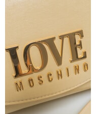 LOVE MOSCHINO GILDED Bolso de hombro con cadena manteca - Bolsos Mujer - 3