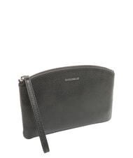 COCCINELLE ROUNDED ENVELOPE Bolso de mano de cuero negro - Bolsos Mujer - 2