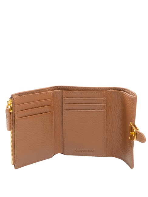CAMPUS Cartera peque&ntilde;a de cuero co&ntilde;ac - Carteras Mujer