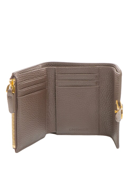 CAMPUS Cartera peque&ntilde;a de cuero morena - Carteras Mujer