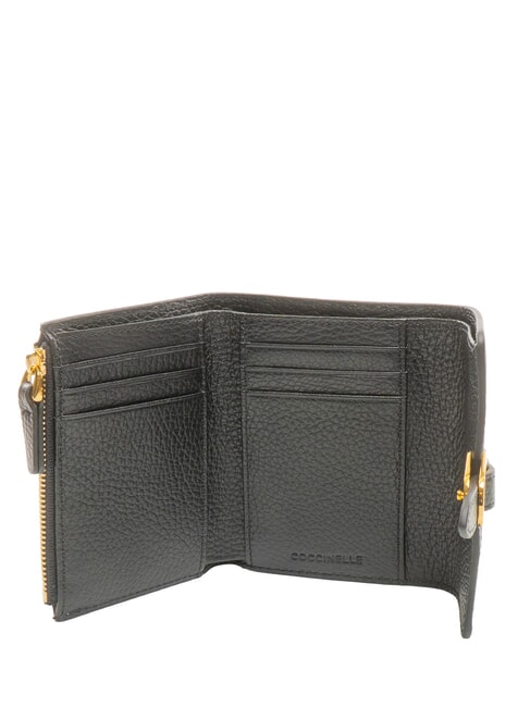 CAMPUS Cartera peque&ntilde;a de cuero negro - Carteras Mujer