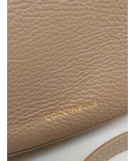 COCCINELLE WHISPER Minibolso de hombro topo c&aacute;lido - Bolsos Mujer - 4