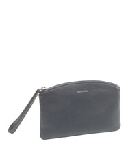 COCCINELLE ROUNDED ENVELOPE Bolso de mano de cuero azul medianoche - Bolsos Mujer - 2