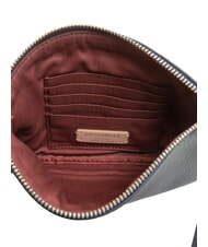 COCCINELLE ROUNDED ENVELOPE Bolso de mano de cuero azul medianoche - Bolsos Mujer - 5