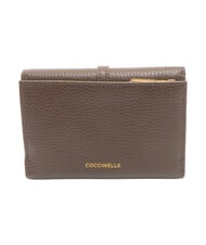 COCCINELLE CHERRY Cartera mediana de cuero morena - Carteras Mujer - 4
