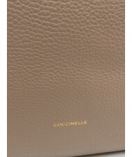 COCCINELLE ALMADA Bolso de hombro de piel topo c&aacute;lido - Bolsos Mujer - 4