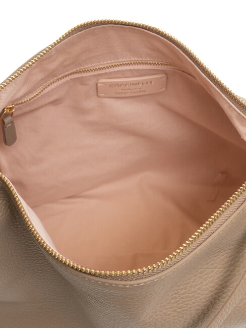 ALMADA Bolso de hombro de piel topo c&aacute;lido - Bolsos Mujer