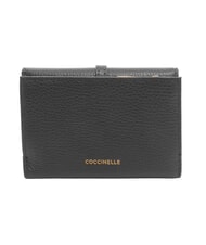 COCCINELLE CHERRY Cartera mediana de cuero negro - Carteras Mujer - 4