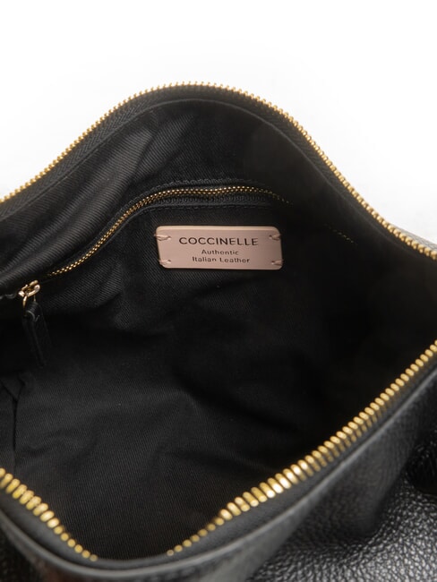 ALMADA Bolso de hombro de piel negro - Bolsos Mujer