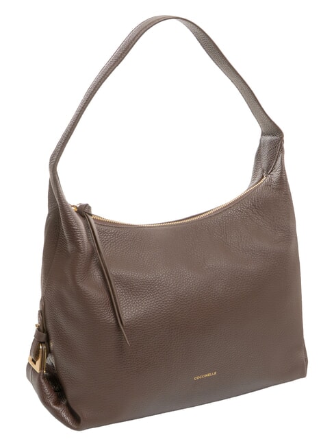 ALMADA Bolso de hombro de piel morena - Bolsos Mujer