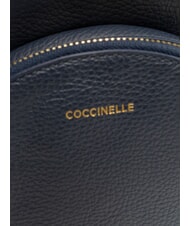 COCCINELLE ALPHA Mochila de cuero azul medianoche - Bolsos Mujer - 4