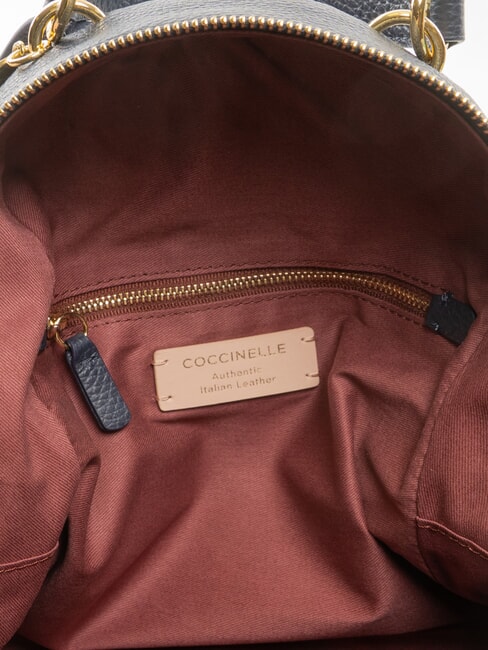 ALPHA Mochila de cuero azul medianoche - Bolsos Mujer