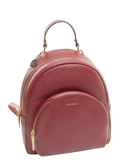 ALPHA Mochila de cuero grosella - Bolsos Mujer