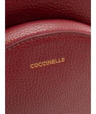 COCCINELLE ALPHA Mochila de cuero grosella - Bolsos Mujer - 4