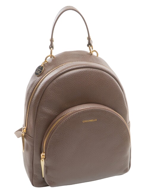 ALPHA Mochila de cuero morena - Bolsos Mujer