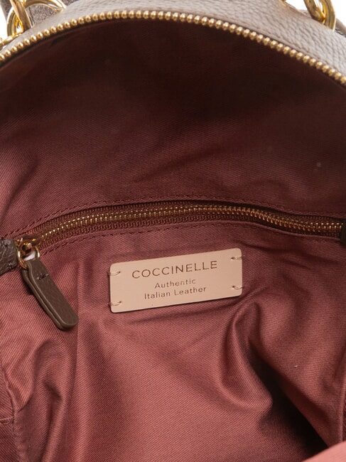 ALPHA Mochila de cuero morena - Bolsos Mujer