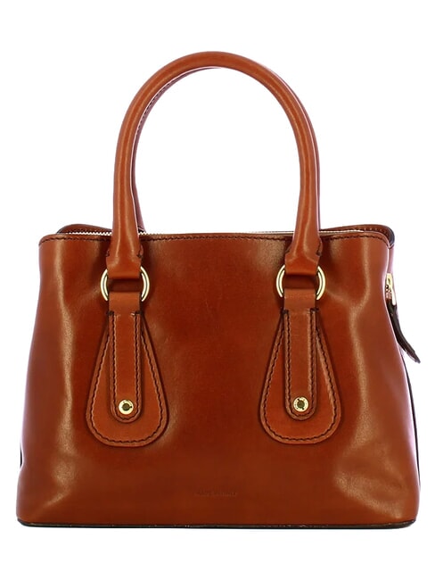 CECILIA Bolso de piel con correa para el hombro. BROWN - Bolsos Mujer