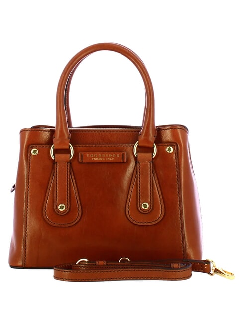 CECILIA Bolso de piel con correa para el hombro. BROWN - Bolsos Mujer