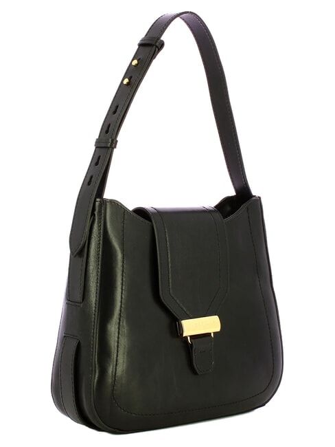 BENEDETTA  Bolso bandolera, en piel. Oro negro - Bolsos Mujer