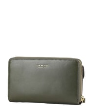 THE BRIDGE GINEVRA Cartera grande de cuero tomillo abb oro - Carteras Mujer - 3