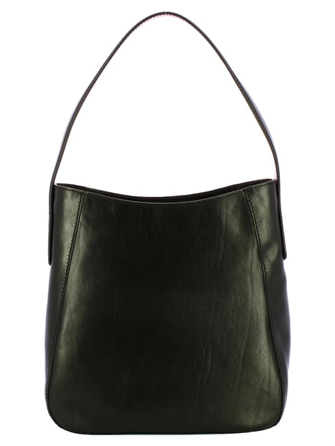 MADDALENA Bolso de hombro tipo hobo, de piel. Oro negro - Bolsos Mujer