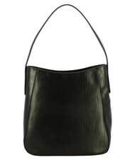 THE BRIDGE MADDALENA Bolso de hombro tipo hobo, de piel. Oro negro - Bolsos Mujer - 3