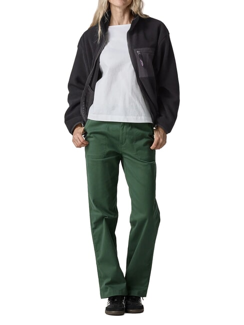 SYNCH Chaqueta de forro polar reciclada negro s&oacute;lido - Chaquetas de mujer