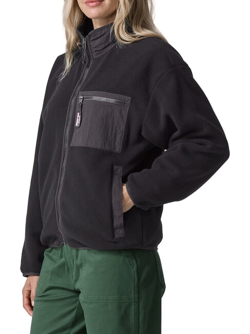 SYNCH Chaqueta de forro polar reciclada negro s&oacute;lido - Chaquetas de mujer