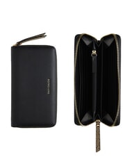 BORBONESE BIRDIE Cartera grande de cuero op negro / natural - Carteras Mujer - 3