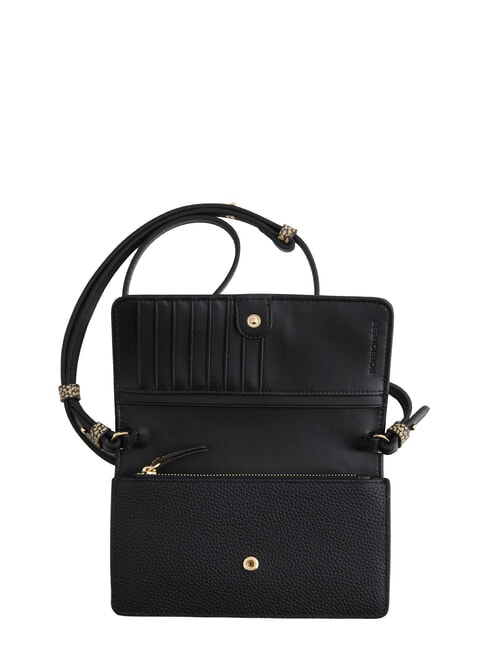BIRDIE Cartera de piel con correa para el hombro op negro / natural - Carteras Mujer