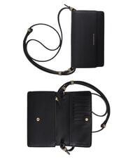 BORBONESE BIRDIE Cartera de piel con correa para el hombro op negro / natural - Carteras Mujer - 3