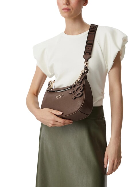 RIDHI Bolso de hombro con correa para el hombro. moca oscuro - Bolsos Mujer