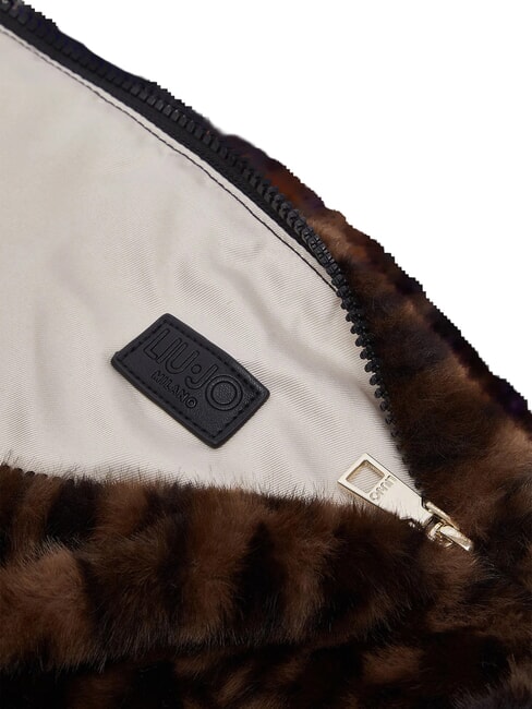 FOULARD Bolso de hombro m&aacute;cula natural. - Bolsos Mujer