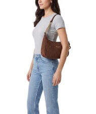 LIUJO RIDHI Embossed Bolso de hombro con correa para el hombro. tabaco - Bolsos Mujer - 2