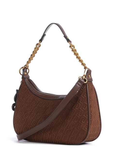 RIDHI Embossed Bolso de hombro con correa para el hombro. tabaco - Bolsos Mujer
