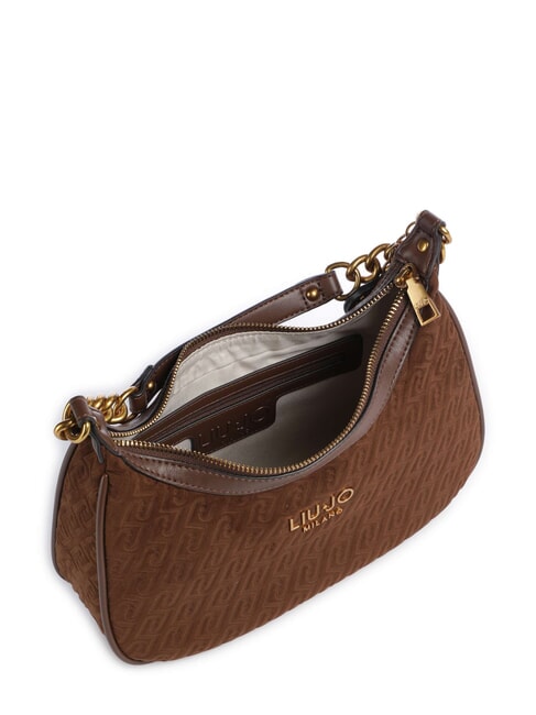 RIDHI Embossed Bolso de hombro con correa para el hombro. tabaco - Bolsos Mujer