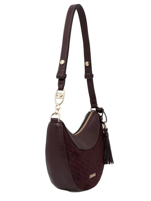 CIRRY Bolso de hombro tipo hobo berenjena roja - Bolsos Mujer