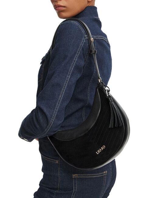 CIRRY Bolso de hombro tipo hobo NEGRO - Bolsos Mujer