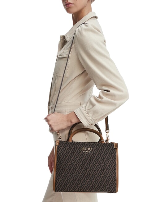 RIDHI Jacquard Bolso de mano con correa para el hombro. t.moro - Bolsos Mujer