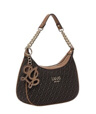 LIUJO RIDHI Jacquard Bolso de hombro con correa para el hombro. t.moro - Bolsos Mujer - 3