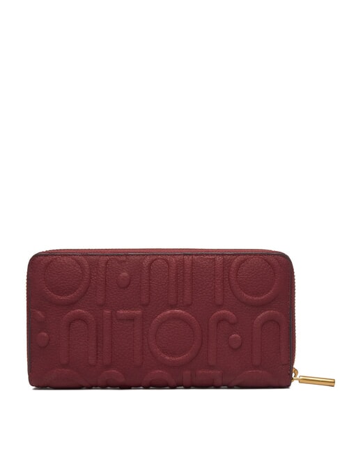 KALISKA Cartera con cremallera burdeos intenso - Carteras Mujer
