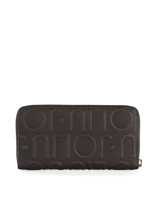 KALISKA Cartera con cremallera marr&oacute;n oscuro - Carteras Mujer