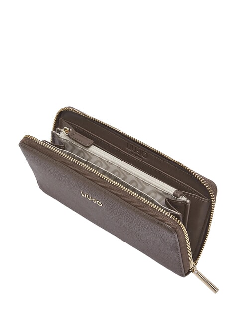 KALISKA Cartera con cremallera moca oscuro - Carteras Mujer